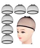 Wig CapsMORGLES 6pcs Mesh Net Wig Caps Weaving Hair Net for Wig Close End Fishnet Wig Cap(Black) - Buy Online on SooperMarket.com