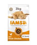 IAMS Complete Dry Cat Food for Adult 1+ Cats with Chicken 3 kg Chicken 3 kg (Pack of 1) - Buy Online on SooperMarket.com