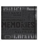 MCS MBI 13.5x12.5 Inch Embossed Gloss Expressions Scrapbook Album with 12x12 Inch Pages  Black  Embossed Memories (848121) - Buy Online on SooperMarket.com