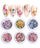 300Pcs 3D Wood Pulp Flower Nail Art Charm Set for DIY Crafting - Nail Charms Butterfly and Bow Design - S1 - Buy Online on SooperMarket.com