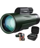 Monocular, CAMMOO 24mm Large Eyepiece, 1250 High Power Monocular Telescope for Bird, Wildlife, Stars Watching, Camping, SMC Clear Low Light Vision, IPX7 Waterproof Monocular with Smartphone Adapter Green - Buy Online on SooperMarket.com