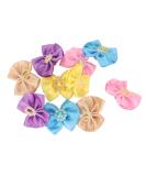 Agatige 20Pcs Dog Bows Small Dog Topknots Dog Hair Bows Dog Assesoriess Dog Bows Grooming with Rubber Band Puppy Hair Bows Cute Pet Small Hair Bowknot Grooming Accessories - Buy Online on SooperMarket.com