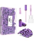 Small Sanding Bands for Nail Drill - 100Pcs 180 Grit Mini Sanding Bands with 3.1mm Mandrel Bits for Acrylic & Gel Manicures (Purple - Buy Online on SooperMarket.com