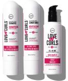 LUS Brands Love Ur Curls for Curly Hair, 3-Step System - Shampoo and Conditioner Set with All-in-One Styler - LUS Curls Hair Products - No Crunch, Nonsticky, Clean - 8.5oz each 3-Step System: Curly (Regular) 8.5 Fl Oz (Pack of 3) - Buy Online on SooperMarket.com