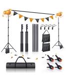 BEIYANG 8.5x10 FT Adjustable Backdrop Stand Kit for Wedding Party Stage Decoration - Buy Online on SooperMarket.com
