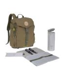 Casual Olive Baby Diaper Backpack with Diaper Pad Stroller Attachment & Bottle Warmer - Water Repellent Outdoor Gear - Buy Online on SooperMarket.com