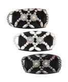 Kytpyi Double Clip Elastic Beaded Hair Combs 3PCS - Floral Hair Accessories for Women and Girls - Buy Online on SooperMarket.com