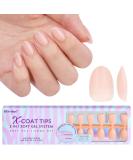 Bartbox Extra Almond Press on Nails Soft Gel Full Cover Nail Tips for Geln gel 160 pieces Pre-Designed Xcoattips Short Nail tips Mandele Artificial Nail Nail tips Tips for Nail Extensions XXS Almond beige - Buy Online on SooperMarket.com