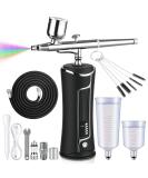 Fascinated Cordless Airbrush Kit - Portable Handheld Rechargeable Gun Set for Makeup, Painting, Cake Decor & More - Buy Online on SooperMarket.com