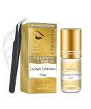 Eyelash Extension Glue - No-Fume Individual Lash Glue 2-4 Sec Drying, 7 Weeks Retention, Waterproof for Semi-Permanent Lashes - Buy Online on SooperMarket.com