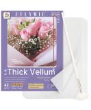 Thick Translucent Vellum Paper  Oplymio 42 Sheets 167GSM Printable Tracing Vellum Paper for Invitations  Envelopes  Heat Embossing  Belly Bands(8.5 x 11 Inches) - Buy Online on SooperMarket.com