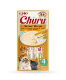 Inaba Churu Puree Cat Snacks - Delicious Hand-Feed Treats with Chicken | 1 Pack (4 Sticks) - International Shipping Available - Buy Online on SooperMarket.com