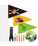 Shop Lets Joy 3-Piece Children's Bicycle Pimp Set | Safety Pennants & Accessories - Secure Your Kid's Ride! - Buy Online on SooperMarket.com