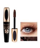 MIESCHER Brown Waterproof Mascara - Long Lasting 5D Silk Fiber Lash Mascara for Volumizing, Lengthening, and Defining Eye Lashes - Buy Online on SooperMarket.com