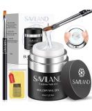 Saviland Builder Nail Gel Set - Clear Hard Gel for Nail Extension, Builder Base & Strengthener Gel - Nail Art Manicure Kit with 100pcs Forms & Acrylic Brush - Buy Online on SooperMarket.com