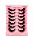 7 Pairs 3D Cat Eye False Eyelashes - Fluffy Volume Curly Faux Mink Reusable Makeup Lashes (TM26) for Stunning Looks - Buy Online on SooperMarket.com