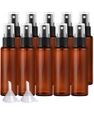 FANDAMEI 10 x 30ml Spray Bottles - Empty Perfume Atomizer with Funnel | Durable Plastic Travel Spray Bottle - Buy Online on SooperMarket.com