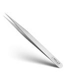 By MILLY Professional Series - Eyelash Extension Tweezers - Straight Lash Tweezers for Classic Pickup and Isolation - Precision Pointed Tip - Titanium Coated Stainless Steel - 14 cm (5.5 inches) - Buy Online on SooperMarket.com