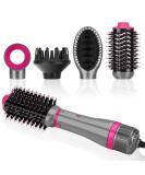 PARWIN PRO BEAUTY 4 in 1 Hair Dryer Brush Set with Ionic Care Technology - Hot Air Styler for Hair Styling - 1000 Watts - Gray - Buy Online on SooperMarket.com