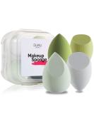 Make-up sponge duaiu 4 pieces beauty blender foundation sponges set 4 colors latex-free blender beauty make-up sponges with 1 sponge holder etui (avocado-green) avocadogr n - Buy Online on SooperMarket.com