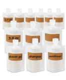 Shop TailaiMei 12-Piece TSA Approved Travel Pouches for Toiletries - Portable & Refillable Shampoo/Conditioner/Lotion Bags (1.7 & 3.4 oz) - Perfect for International Travel - Buy Online on SooperMarket.com