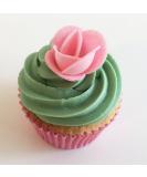 12 Pink Roses- Beautiful Edible 3D Wafer Cake Decorations - Buy Online on SooperMarket.com