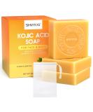 Kojic Acid Soap Turmeric Soap Bar Vitamin C Soap Bar Remove Acne Blackheads Dark Spot Hyaluronic Acid for Deep Cleansing Gentle Soap for Face and Body Moisturizing with A Foaming Net (3 Pack) - Buy Online on SooperMarket.com