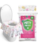 20 Pack Extra Large Disposable Toilet Seat Covers (Floral) by Eli with Love  Toddler Toilet Covers for Full Coverage On Toilet or Potty  Ideal Travel Toilet Seat Covers for Both Kids and Adults - Buy Online on SooperMarket.com