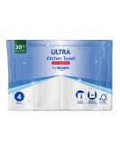 by Amazon Ultra Kitchen Roll (Extra Absorbent) White 4 Rolls (1 Pack of 4) 45 Sheets per Roll 4 Rolls (4 x 1 Pack) - Buy Online on SooperMarket.com