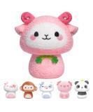 Mewaii 8'' Soft Pink Sheep Mushroom Pillow - Cuddly White Cow Plush Toy for Kids - Buy Online on SooperMarket.com