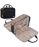 NISHEL Portable Travel Toiletry Bag & Makeup Organizer - Stand Up Cosmetic Case for Travel - Black - Buy Online on SooperMarket.com