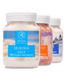 Bath Salts Set 42 Oz - Epsom Salt - Himalayan Pink Salt - Dead Sea Salt - 100% Pure & Natural - Best for Good Sleep - Beauty - Bathing - Body Care - Wellness - Relax - Aromatherapy - Spa - Buy Online on SooperMarket.com