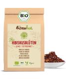 Hibiscus flowers organic completely dried 500g |Slightly sour-fruity taste |In organic quality |Sweet-aromatic hibiscus tea |Ideal for salads desserts cakes Joguhrts |from the Achterhof 500 g (1 Pack) - Buy Online on SooperMarket.com