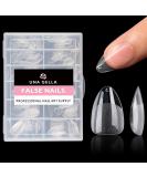 UNA GELLA Short Almond Fake Nails 504pcs Short Almond Press on Nails Pre-shape Short Almond Gel Nail Tips for Full Cover Acrylic Short Almond Nails False Nails For Nail Extension Home DIY Nail Salon 12 Sizes Gelly Tips Short Almond Tips 504 - Buy Online on SooperMarket.com