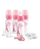 Dr. Brown s Natural Flow  Anti-Colic Options+  Narrow Breast to Bottle Pump & Store Feeding Set with Slow Flow Nipples  Baby Bottle Travel Caps and 100% Silicone HappyPaci  One-Piece Pacifier  Pink Breast to Bottle Feedi... - Buy Online on SooperMarket.com