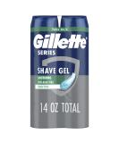 Gillette Series 3X Action Shave Gel, Sensitive Twin Pack (7 Ounce Each) - Buy Online on SooperMarket.com