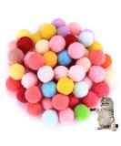 wugongshan 100 Pack Cat Toy Balls Vibrant Color Furry Cat Balls Soft Cat Pom Pom Toy Balls Interactive Plush Pet Kitty Balls Perfect Cat Supplies for Exercise and Fun - Buy Online on SooperMarket.com