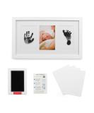 Green Pollywog Baby Handprint and Footprint Kit - Elegant White Frame | Non-Toxic Ink | Newborn & Dog Paw Print Keepsake - Buy Online on SooperMarket.com