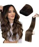 Laavoo 60cm Extensions real hair brown balayage hair jaws real hair for sewing extensions dark brown ombre light brown SEW in Weft Extensions Ecthhaar Tressen Lang 120g #2/8/2 60cm 1.14 #2/8/2 - Buy Online on SooperMarket.com