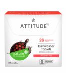 ATTITUDE Dishwasher Tablets, Water-soluble Plant- and Mineral-Based Effective Formula, Phosphate-free, Vegan and Cruelty-free, Unscented, 26 Count 26 Count (Pack of 1) - Buy Online on SooperMarket.com