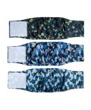 Dono Pack of 3 Washable Diapers for Male Dogs Super Absorbent - For Small Medium and Large Dogs - Army L - Buy Online on SooperMarket.com