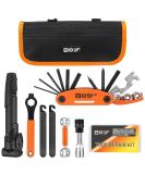 Bicycle Repair Bag & Bicycle Tire Pump, Home Bike Tool Portable Patches Fixes, Fixe, Inflator, Maintenance For Camping Travel Essentials Tool Bag Bike Repair Tool Kit Safety Emergency All In One Tool - Buy Online on SooperMarket.com