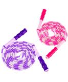 Zocy 2 Pack Jump Rope for Fitness Exercise - Tangle-Free & Adjustable - Ideal for Kids, Women & Men - Pink/Purple - Buy Online on SooperMarket.com