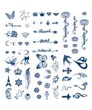 Semi Permanent Tattoos  6-Sheet 2 Weeks Long Last Waterproof Small Cute Tattoos  100% Plant-Based Ink Infinity Realistic Tattoos Sticker for Adult Children Tiny - Buy Online on SooperMarket.com