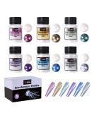 LET'S RESIN Interference Mica Powder Set - 6 Colors for Epoxy Resin, Paint, Slime, Art - Buy Online on SooperMarket.com