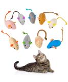 Dacitiery 9Pcs Catnip Mice Toys - Interactive Play & Teeth Cleaning for Cats & Kittens - Buy Online on SooperMarket.com