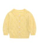 Famuka Baby Cardigan Jacket Unisex | Soft Knitted Sweater | 6 Months | Yellow - Buy Online on SooperMarket.com