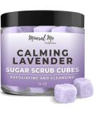 Exfoliating Body Scrub - 12oz LAVENDER Sugar scrub cubes w/Mango Butter & Shea butter- Ultra Hydrating & Moisturizing - Natural & Organic for all body exfoliation-For hands arms legs elbow & foot - Buy Online on SooperMarket.com