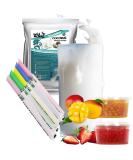 Ultimate Coconut Bubble Tea Kit with Strawberry and Mango Pobbles and Compostable Straws - Buy Online on SooperMarket.com