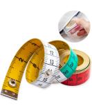 Soft Multicolor Tape Measure Set for Body Sewing and Craft - 60-inch/150-cm Dual Sided Measuring Tape with Snap Button Closure - Buy Online on SooperMarket.com